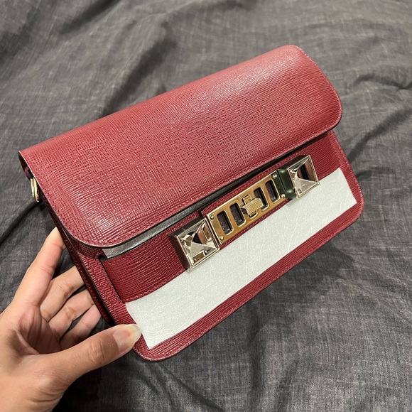 USE LIKE VERY NEW! PROENZA SCHOULER PS11 Mini Classic, Burgundy color. - Picture 14 of 14